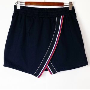 EUC LF Seek The Label Black Faux Wrap Mini Skirt